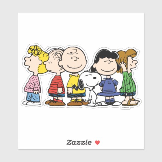 pinda's | De pinda's gang samen Sticker (Vel)