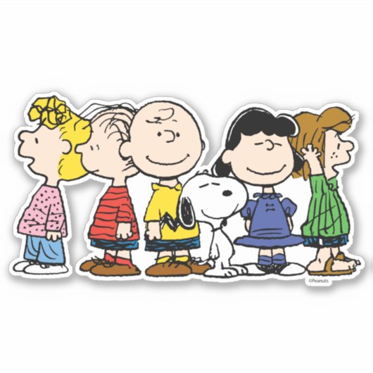 pinda's | De pinda's gang samen Sticker (Voorkant)