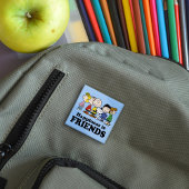 pinda's | De pinda's gang samen Vierkante Button 5,1 Cm