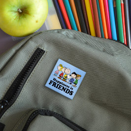 pinda's | De pinda's gang samen Vierkante Button 5,1 Cm