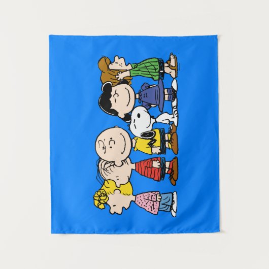 pinda's | De pinda's gang samen Wandkleed (Voorkant)