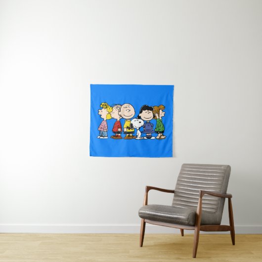 pinda's | De pinda's gang samen Wandkleed (In Situ (horizontaal))