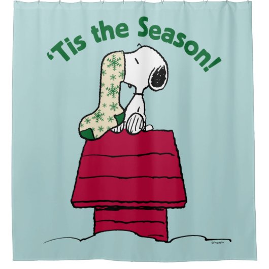 pinda's | "Dit is het seizoen! Douchegordijn (Voorkant)