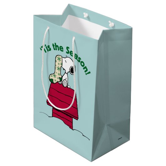 pinda's | "Dit is het seizoen! Medium Cadeauzakje (Achterkant Gekanteld)