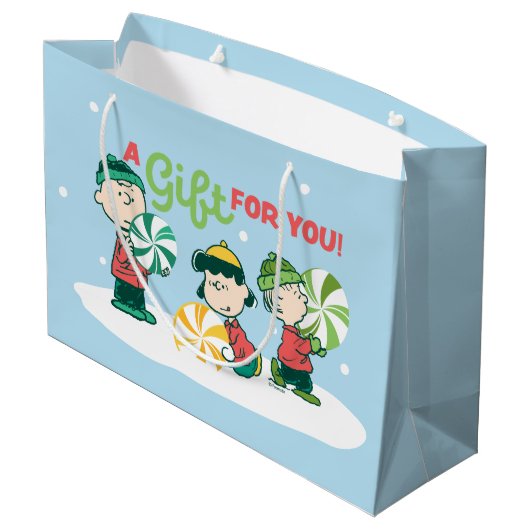 pinda's | Een cadeau voor jou Groot Cadeauzakje (Achterkant Gekanteld)