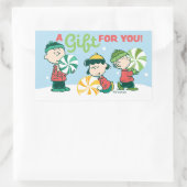 pinda's | Een cadeau voor jou Rechthoekige Sticker (Tas)