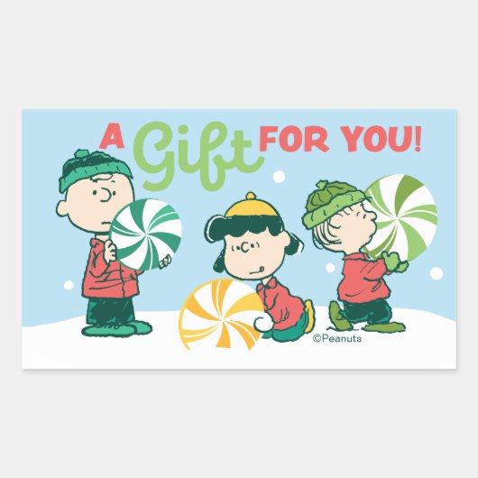 pinda's | Een cadeau voor jou Rechthoekige Sticker (Voorkant)