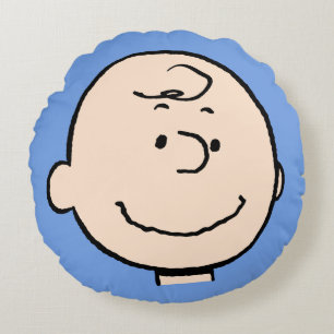 pinda's   Een Charlie Brown Smile Rond Kussen
