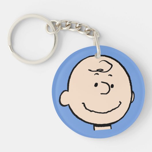pinda's | Een Charlie Brown Smile Sleutelhanger (Voorkant)