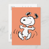 pinda's | Een Snoopy Happy Dance Briefkaart (Voorkant / Achterkant)