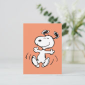 pinda's | Een Snoopy Happy Dance Briefkaart (Staand voorkant)