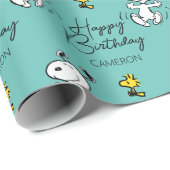 pinda's | Een Snoopy Happy Dance Cadeaupapier (Rol Hoek)