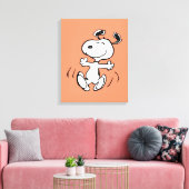pinda's | Een Snoopy Happy Dance Canvas Afdruk (Insitu (Woonkamer))