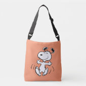 pinda's | Een Snoopy Happy Dance Crossbody Tas (Voorkant)