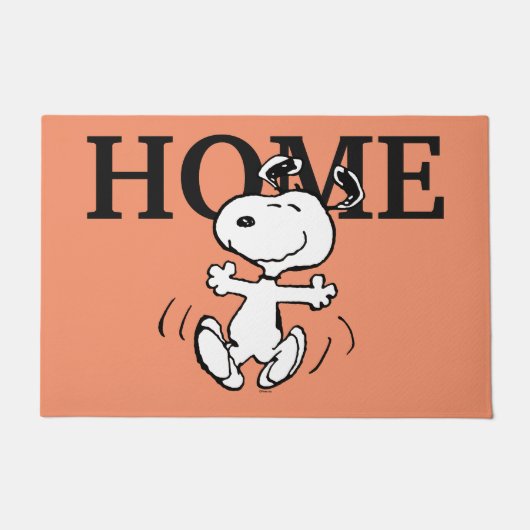 pinda's | Een Snoopy Happy Dance Deurmat (Voorkant)