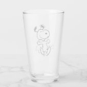 pinda's | Een Snoopy Happy Dance Glas (Achterkant)
