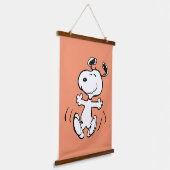 pinda's | Een Snoopy Happy Dance Hangend Wandkleed (Gebogen)