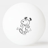 pinda's | Een Snoopy Happy Dance Pingpongbal (Achterkant)