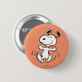 pinda's | Een Snoopy Happy Dance Ronde Button 5,7 Cm (Voorkant /achterkant)