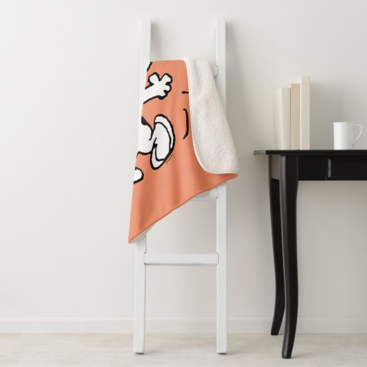 pinda's | Een Snoopy Happy Dance Sherpa Deken (In situ)