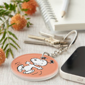 pinda's | Een Snoopy Happy Dance Sleutelhanger (Voorkant Rechts)