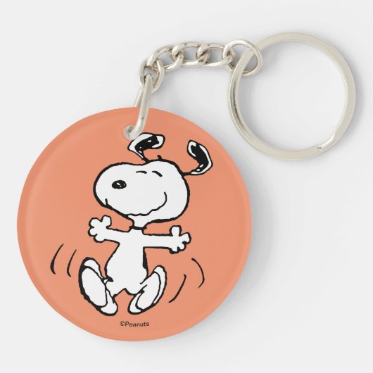 pinda's | Een Snoopy Happy Dance Sleutelhanger (Achterkant)