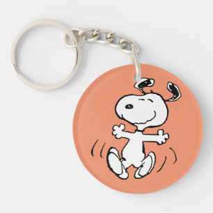 pinda's   Een Snoopy Happy Dance Sleutelhanger