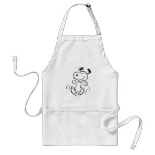 pinda's   Een Snoopy Happy Dance Standaard Schort