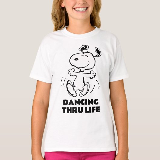 pinda's | Een Snoopy Happy Dance T-shirt (Voorkant)