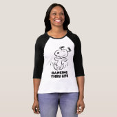 pinda's | Een Snoopy Happy Dance Tri-Blend Shirt (Voorkant volledig)