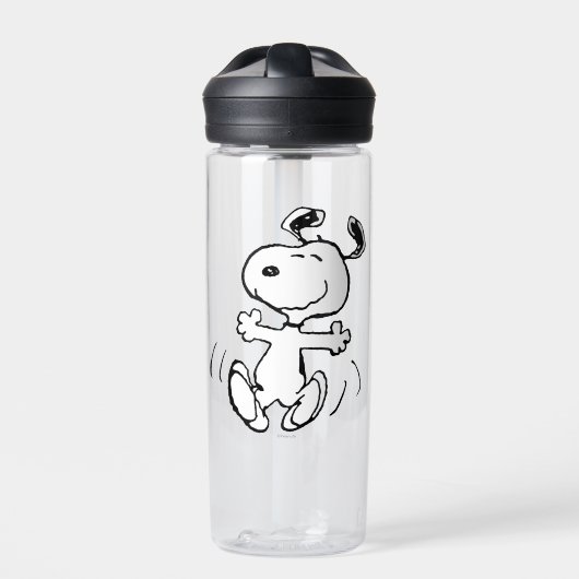 pinda's | Een Snoopy Happy Dance Waterfles (Voorkant)