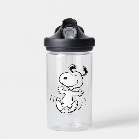pinda's | Een Snoopy Happy Dance Waterfles (Voorkant)