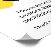 Pinda's en boomstammen zonder gratis schoolbus poster (Hoek)