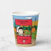 pinda's | Feest Charlie Brown Thanksgiving Papieren Bekers (Achterkant)
