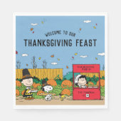 pinda's | Feest Charlie Brown Thanksgiving Servet (Voorkant)