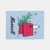 pinda's | Festive Pet | Jouw namen toevoegen Fleece Deken (Voorkant (Horizontaal))