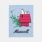 pinda's | Festive Pet | Jouw namen toevoegen Fleece Deken (Voorkant)