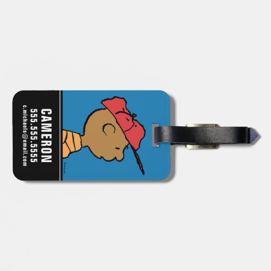 pinda's | Franklin Baseball Pet Bagagelabel (Achterkant horizontaal)