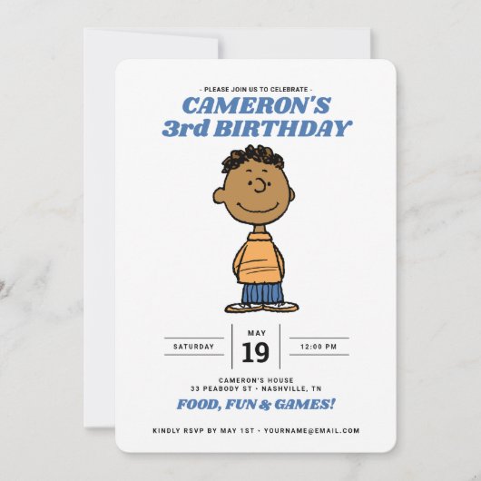 pinda's | Franklin Birthday Kaart (Voorkant)