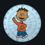 pinda's | Franklin Dartbord<br><div class="desc">Franklin is een student van Peppermint Patty en Marcie en een vriend van Charlie Brown.</div>