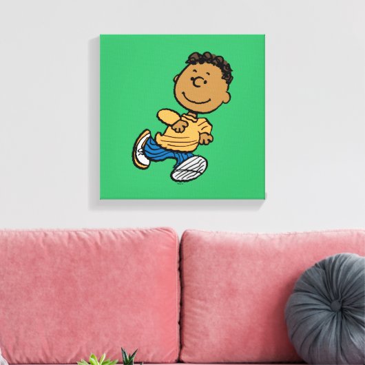 pinda's | Franklin Running Canvas Afdruk (Insitu (Woonkamer))