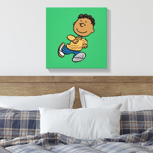 pinda's | Franklin Running Canvas Afdruk (Insitu (Slaapkamer))