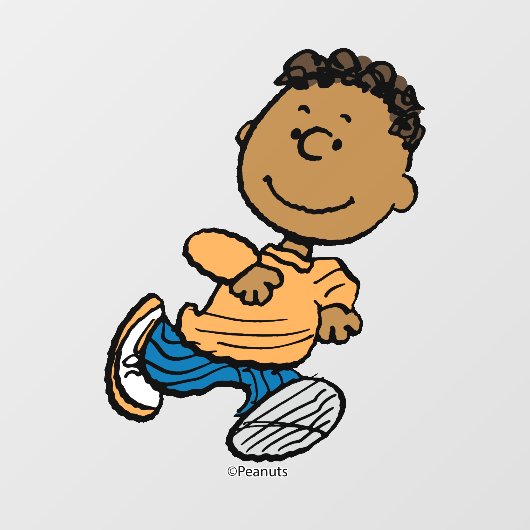 pinda's | Franklin Running Raamsticker (Vel)