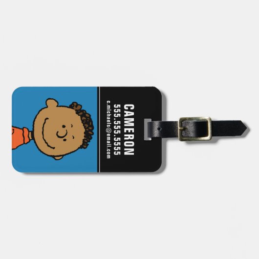 pinda's | Franklin Smile Bagagelabel (Voorkant horizontaal)