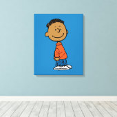 pinda's | Franklin Smile Canvas Afdruk (Insitu (Houten vloer))