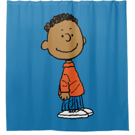 pinda's | Franklin Smile Douchegordijn (Voorkant)