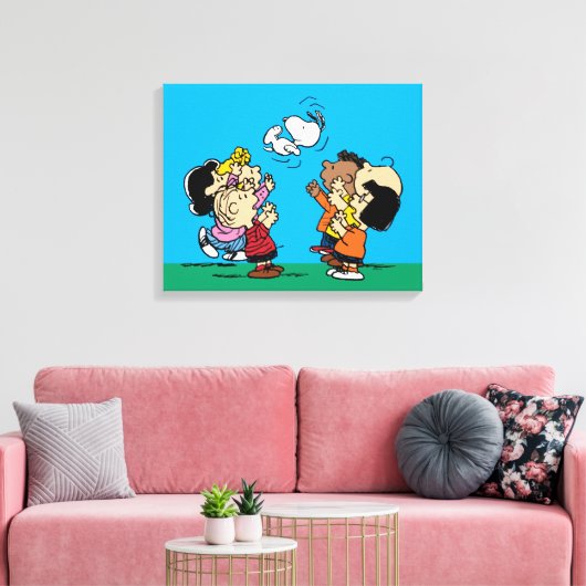 pinda's | Friends Fun Canvas Afdruk (Insitu (Woonkamer))
