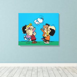 pinda's   Friends Fun Canvas Afdruk