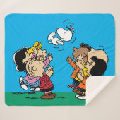 pinda's | Friends Fun Sherpa Deken (Voorkant (horizontaal))