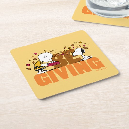 pinda's | Geef Kartonnen Onderzetters (Schuin)